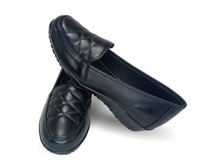 Zapato de Confort de piel Ladys Var-Tell 11 Negro para mujer