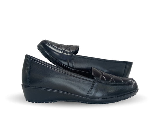 Zapato de Confort de piel Ladys Var-Tell 11 Negro para mujer