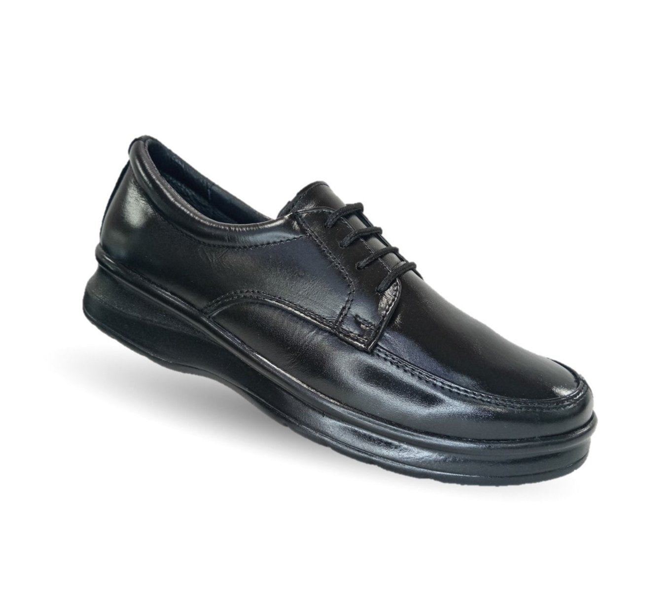 Zapato de Confort de piel Var-Tell 500 Negro para hombre