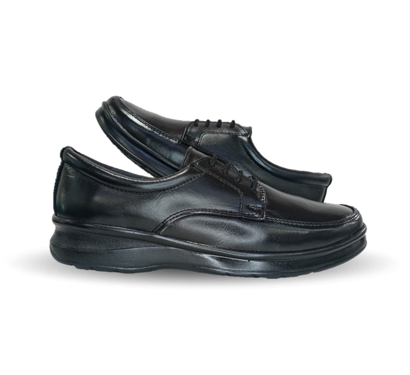 Zapato de Confort de piel Var-Tell 500 Negro para hombre