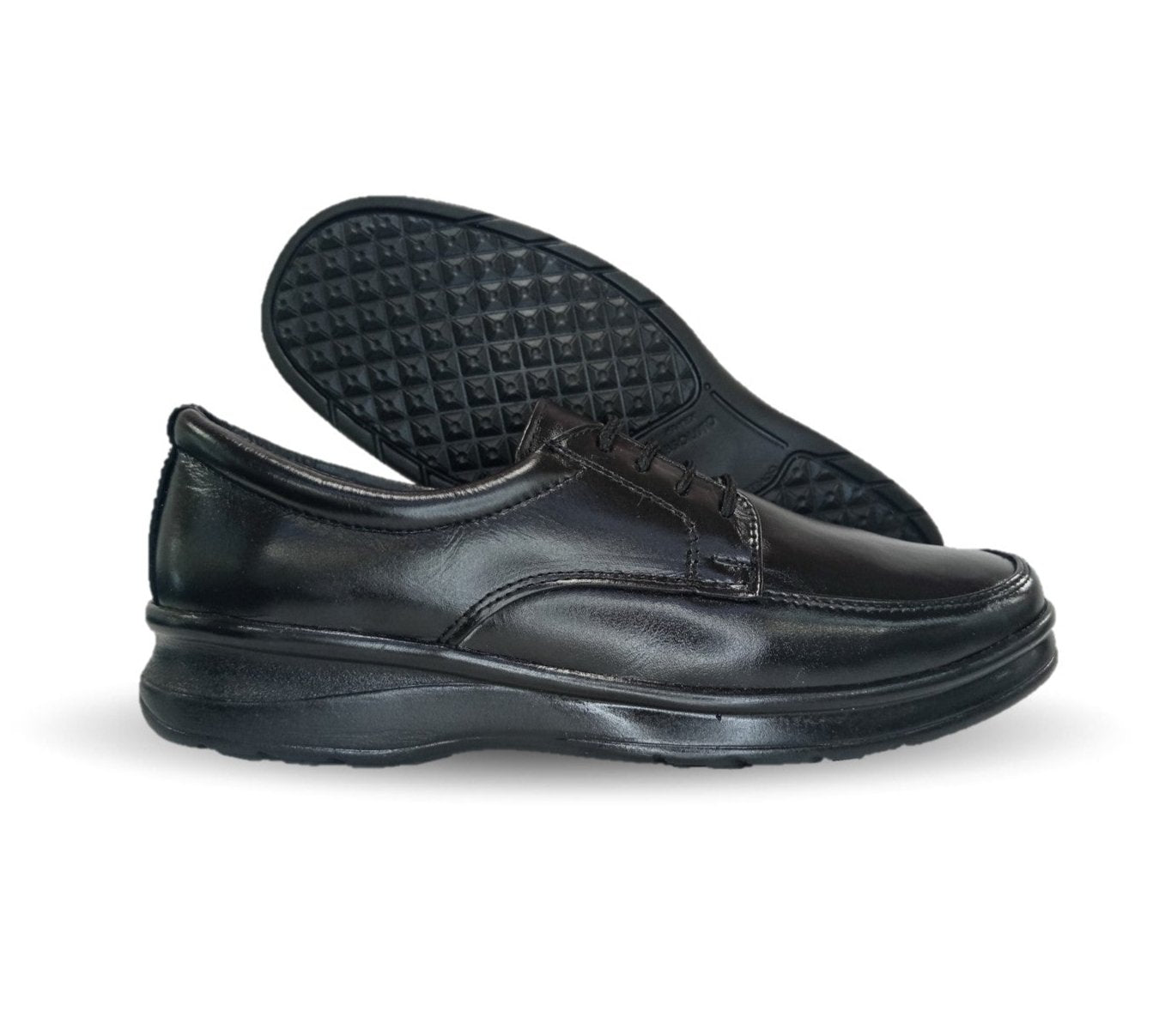 Zapato de Confort de piel Var-Tell 500 Negro para hombre