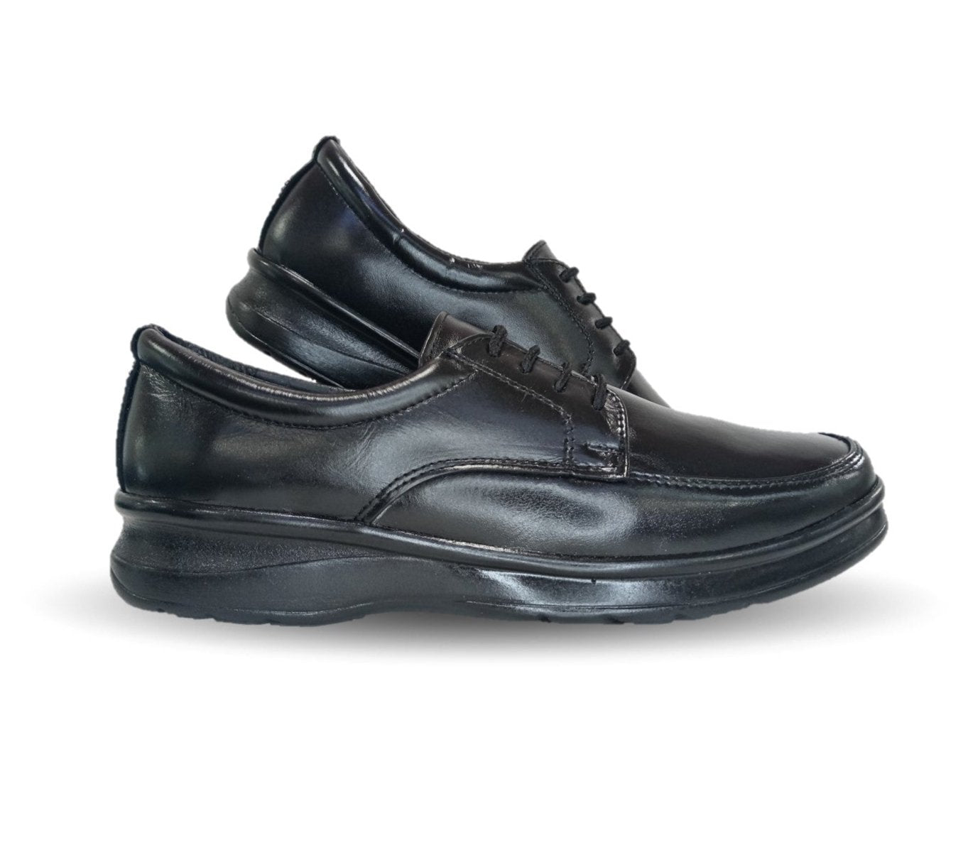 Zapato de Confort de piel Var-Tell 500 Negro para hombre