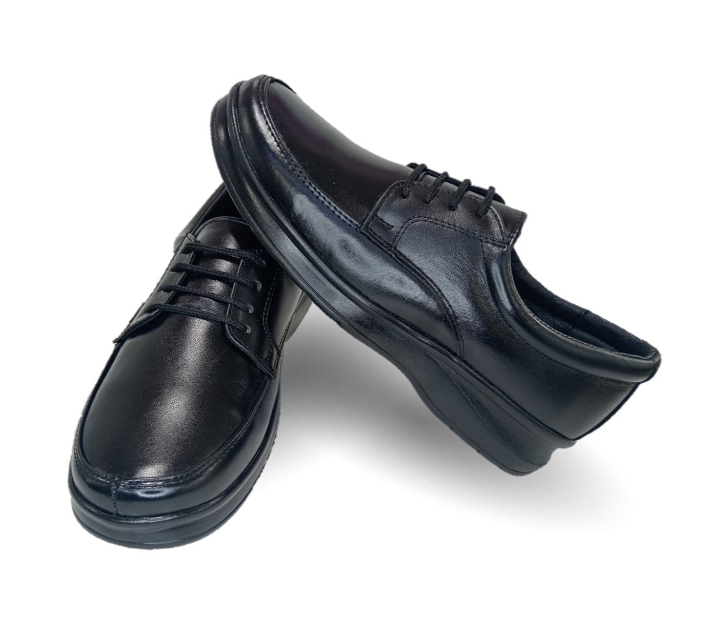 Zapato de Confort de piel Var-Tell 500 Negro para hombre