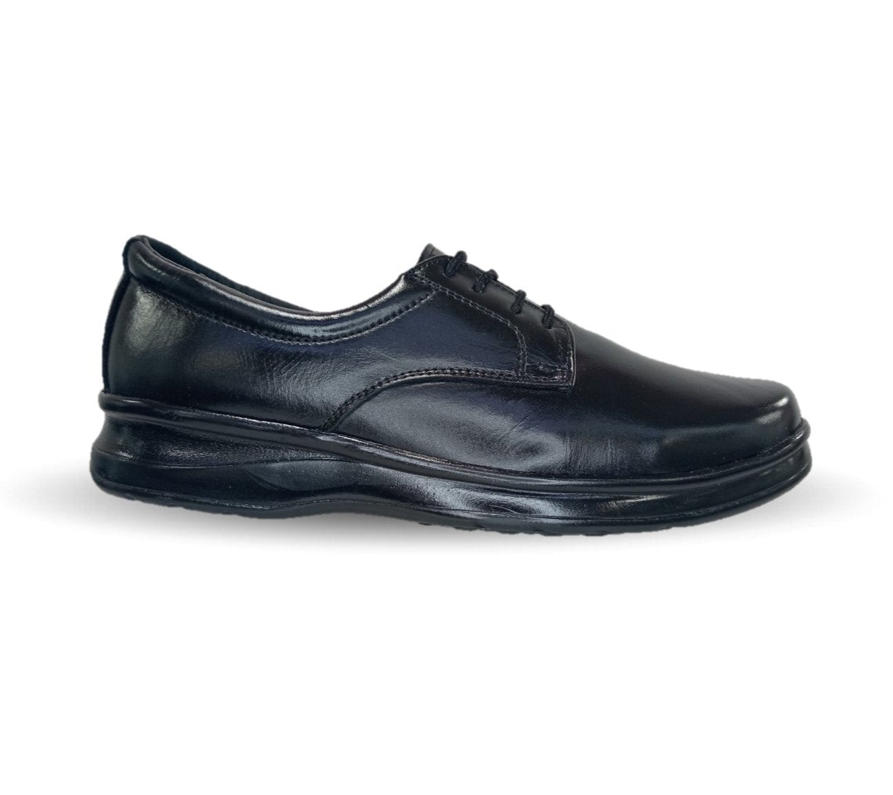 Zapato de Confort de piel Var-Tell 501 Negro para hombre