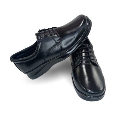 Zapato de Confort de piel Var-Tell 501 Negro para hombre