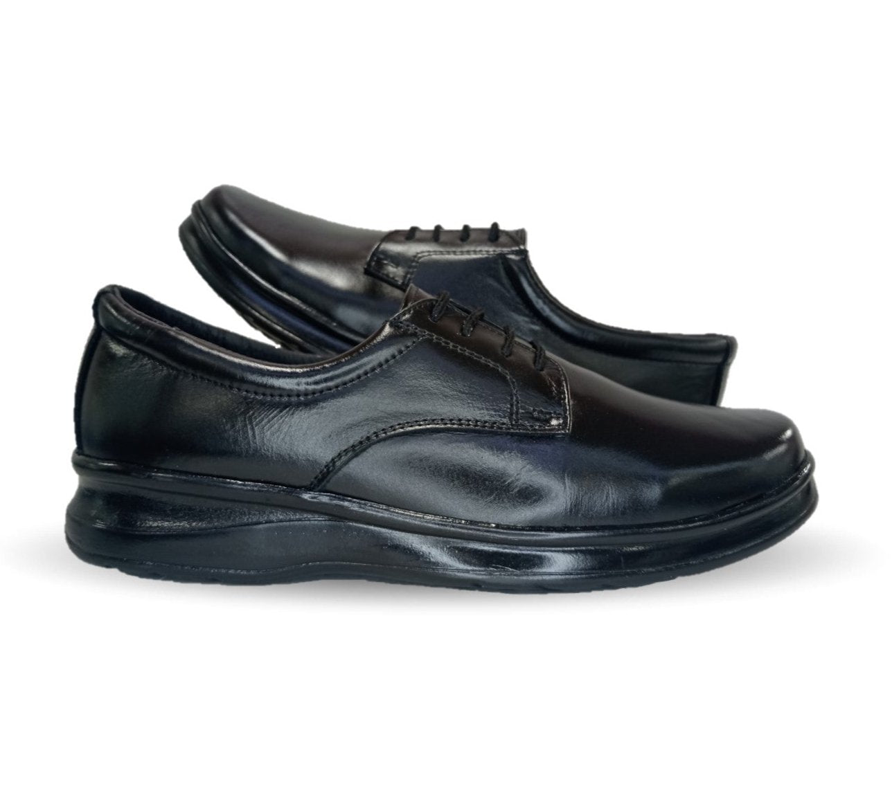 Zapato de Confort de piel Var-Tell 501 Negro para hombre