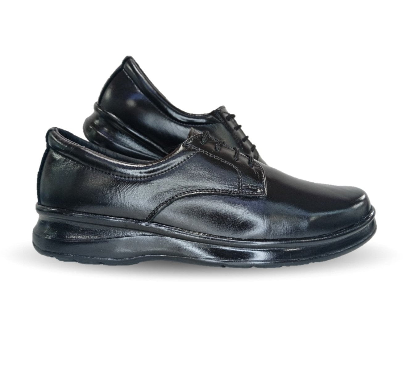 Zapato de Confort de piel Var-Tell 501 Negro para hombre