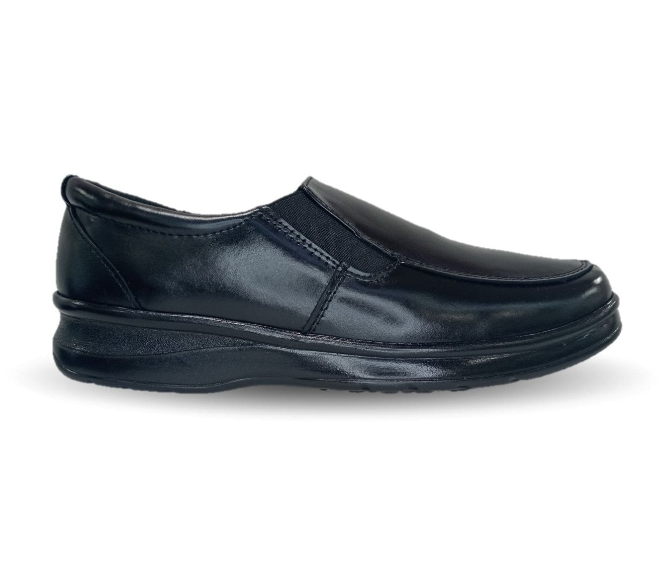 Zapato de Confort de piel Var-Tell 502 Negro para hombre