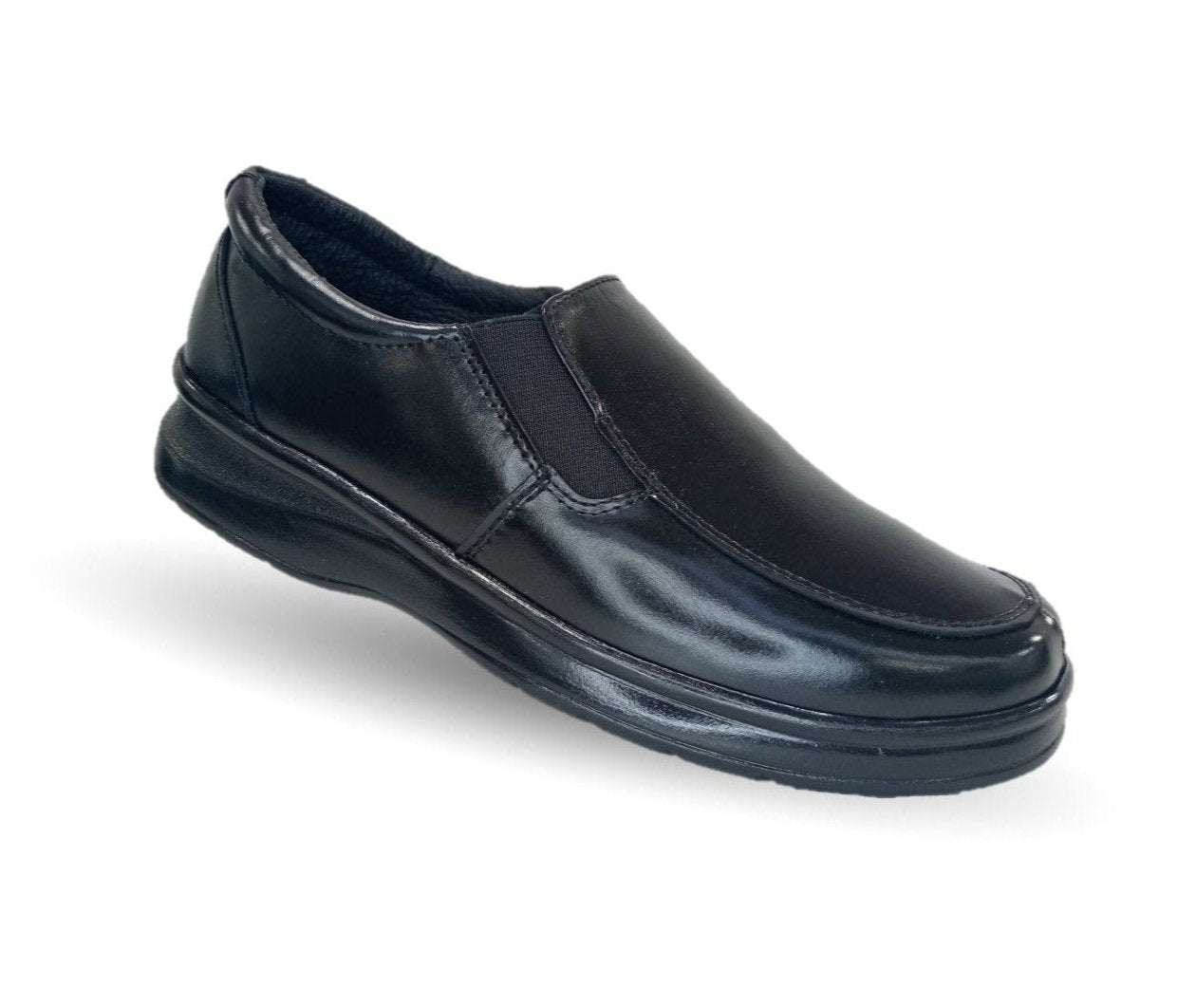 Zapato de Confort de piel Var-Tell 502 Negro para hombre