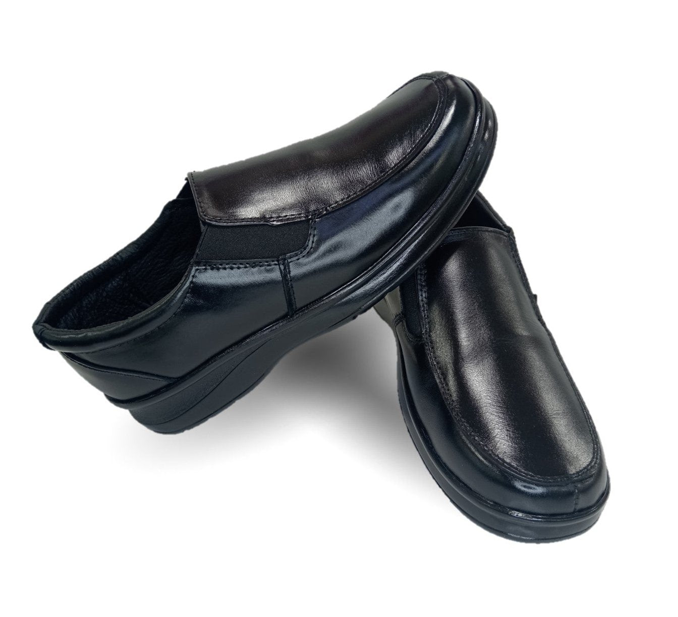 Zapato de Confort de piel Var-Tell 502 Negro para hombre