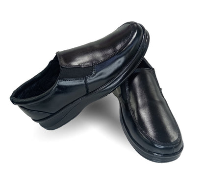 Zapato de Confort de piel Var-Tell 502 Negro para hombre