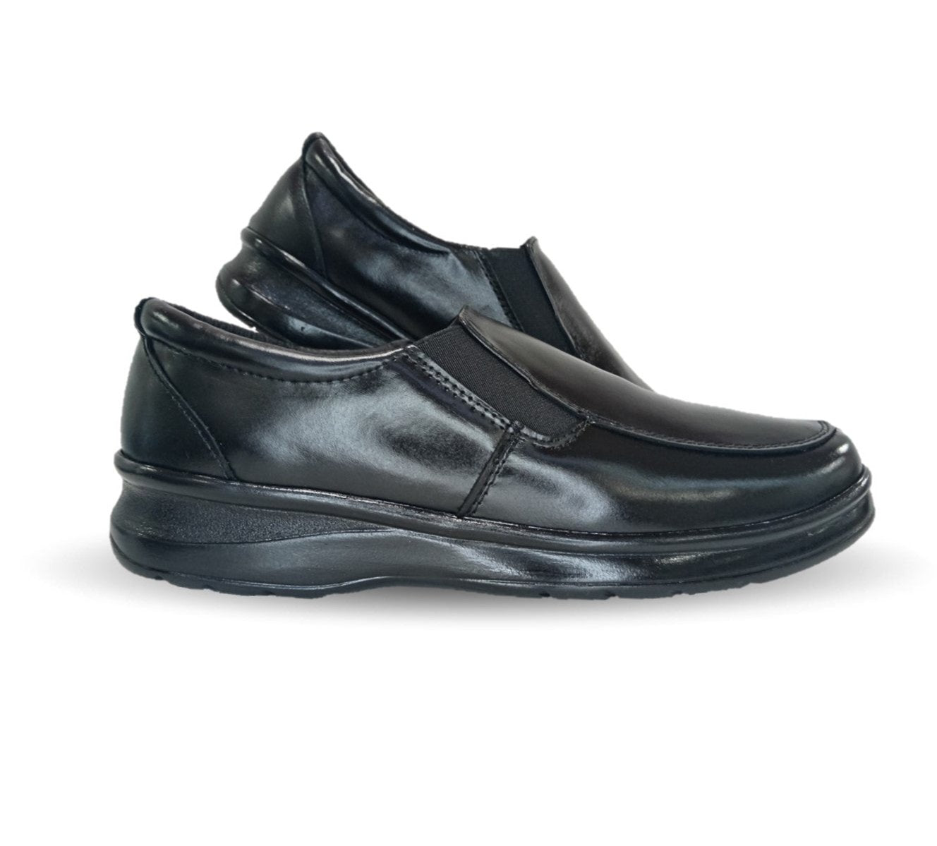 Zapato de Confort de piel Var-Tell 502 Negro para hombre