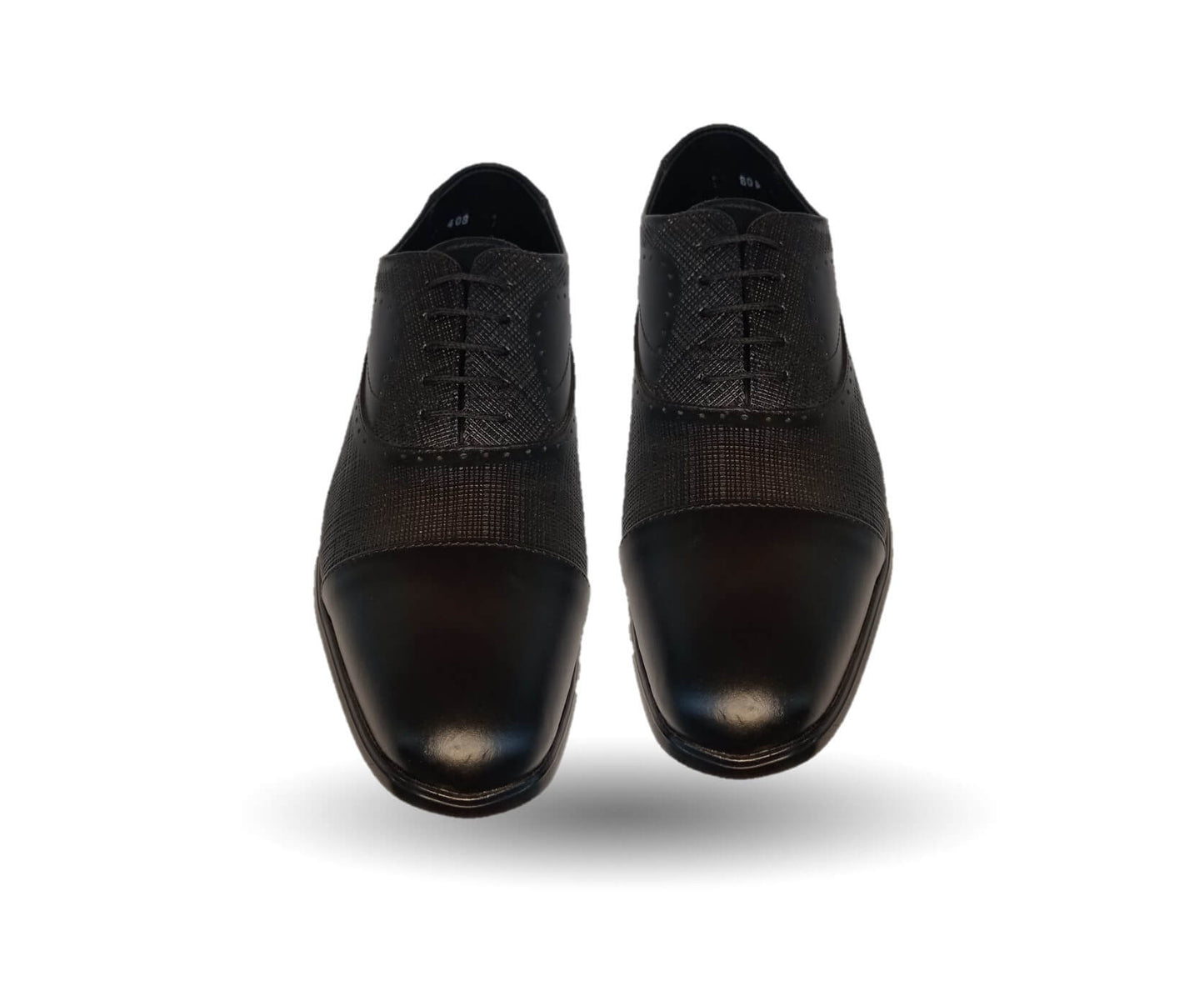 Zapato de Vestir de piel Viakentto 1408 Negro para hombre