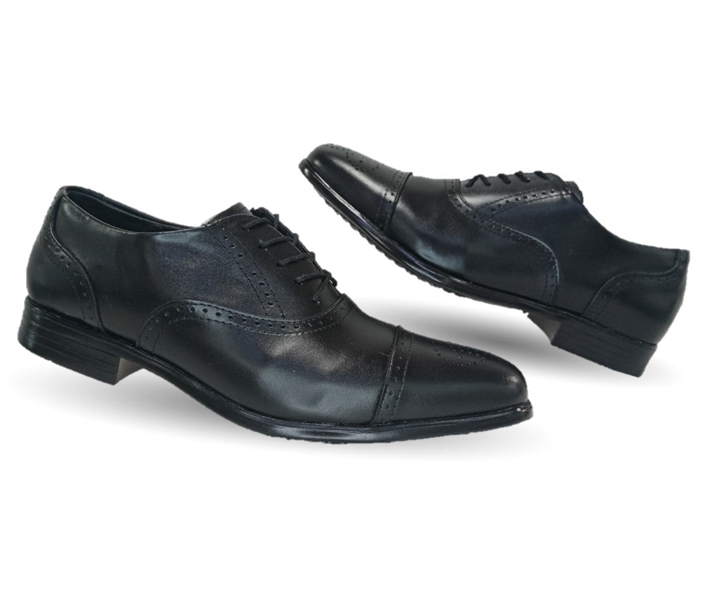 Zapato de Vestir de piel Viakentto 410 Negro para hombre