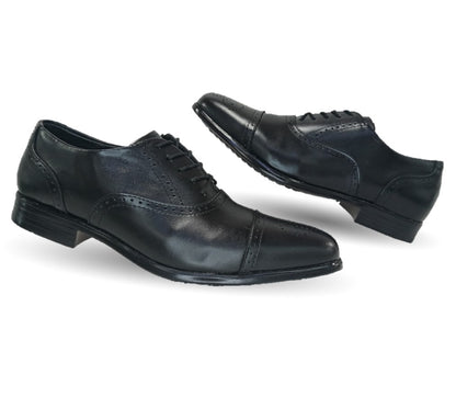 Zapato de Vestir de piel Viakentto 410 Negro para hombre