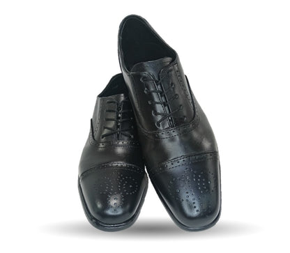 Zapato de Vestir de piel Viakentto 410 Negro para hombre