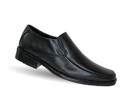 Zapato Mocasín Escolar y de Vestir de piel Viakentto 450 Negro para niño