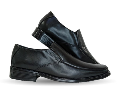 Zapato Mocasín Escolar y de Vestir de piel Viakentto 450 Negro para niño