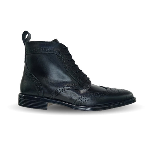 Zapato tipo Bota de Vestir de piel Viakentto 910 Negro para hombre