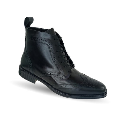 Zapato tipo Bota de Vestir de piel Viakentto 910 Negro para hombre