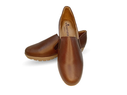 Zapato Casual de Moda de piel bovino Vicenza 14404 Café para mujer