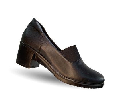 Zapato Casual de Moda de piel bovino con tacón medio Vicenza 14501 negro para mujer