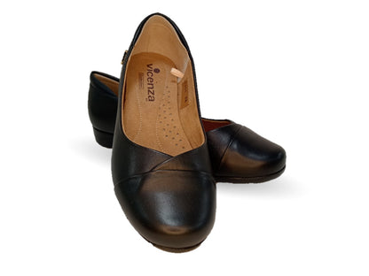 Zapato Casual de Moda de piel bovino Vicenza 1458 Negro para mujer