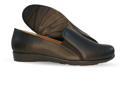 Zapato Casual de Moda de piel bovino Vicenza 1461 Negro para mujer