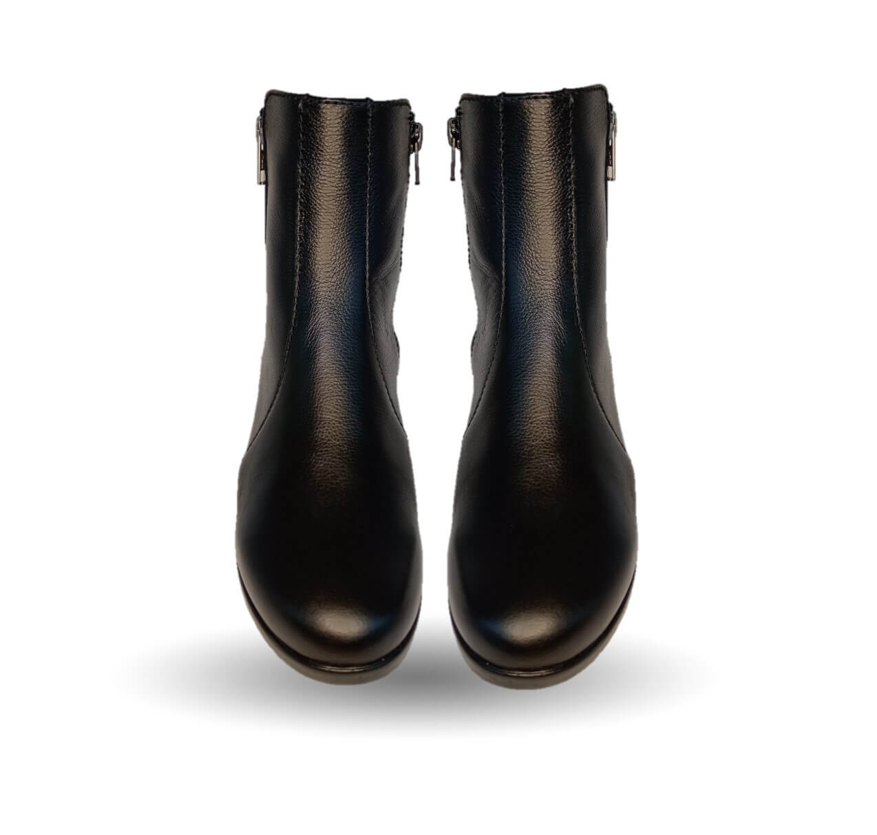 Bota Casual de moda de piel bovino con cierre Vicenza 15707 Negro para mujer