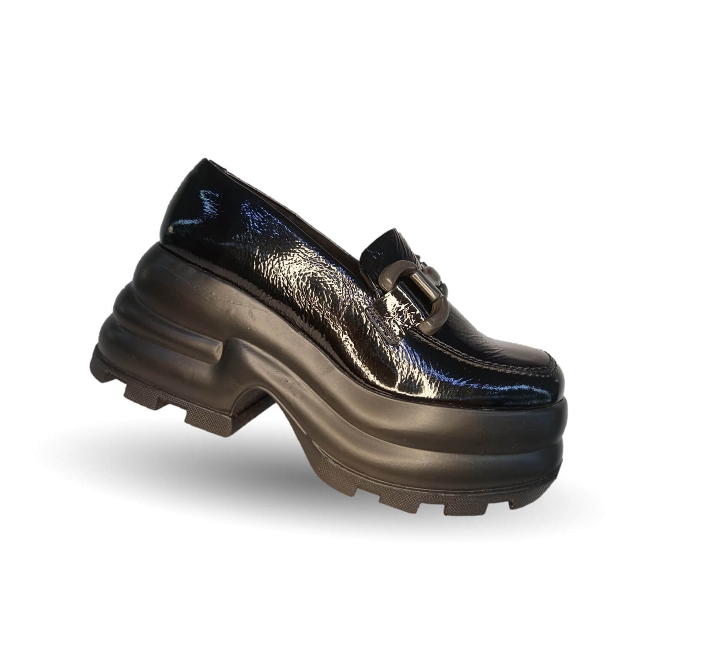 Zapato Casual de Moda de piel bovino Vicenza 19505 Charol Negro para mujer