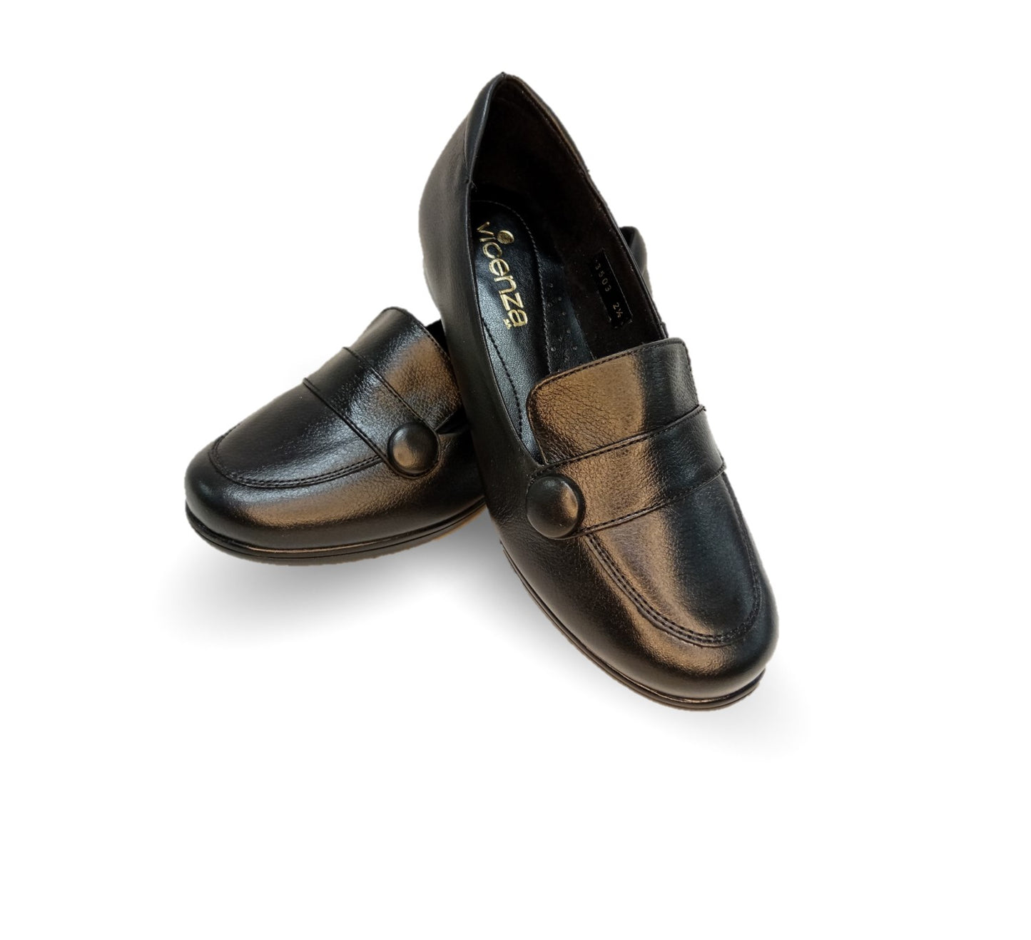 Zapato Casual de Moda de piel bovino Vicenza 3503 Negro para mujer