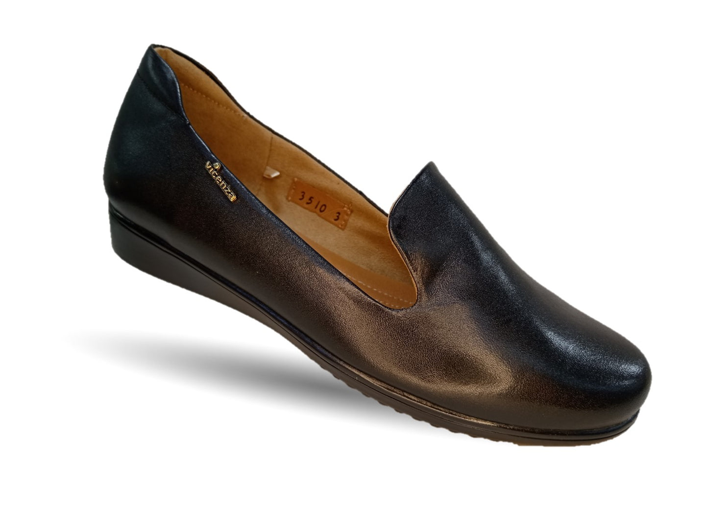 Zapato Casual de Moda de piel bovino Vicenza 3510 Negro para mujer