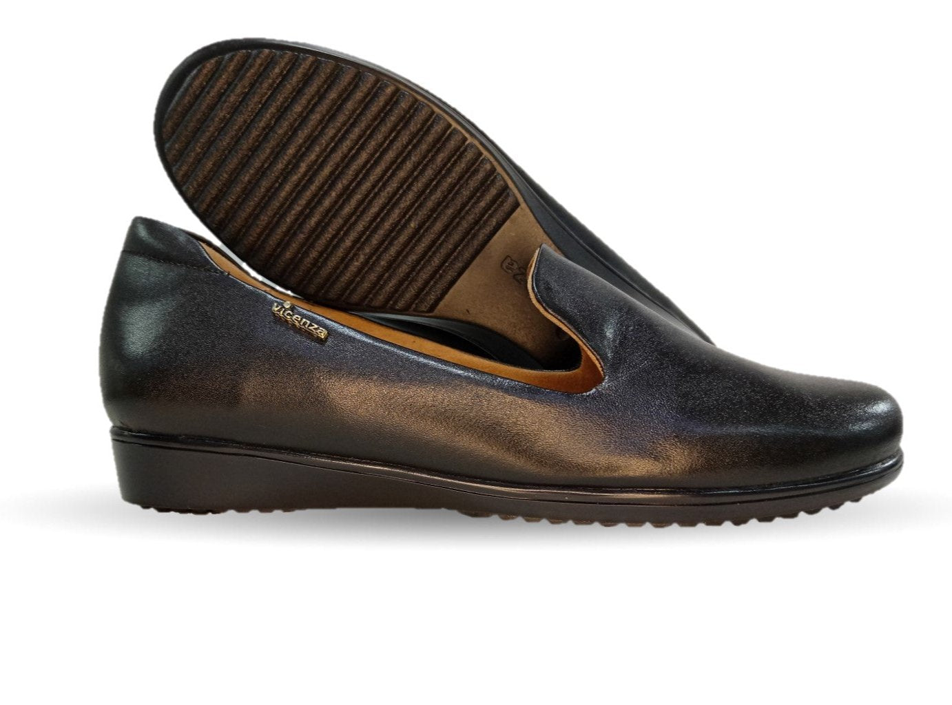 Zapato Casual de Moda de piel bovino Vicenza 3510 Negro para mujer