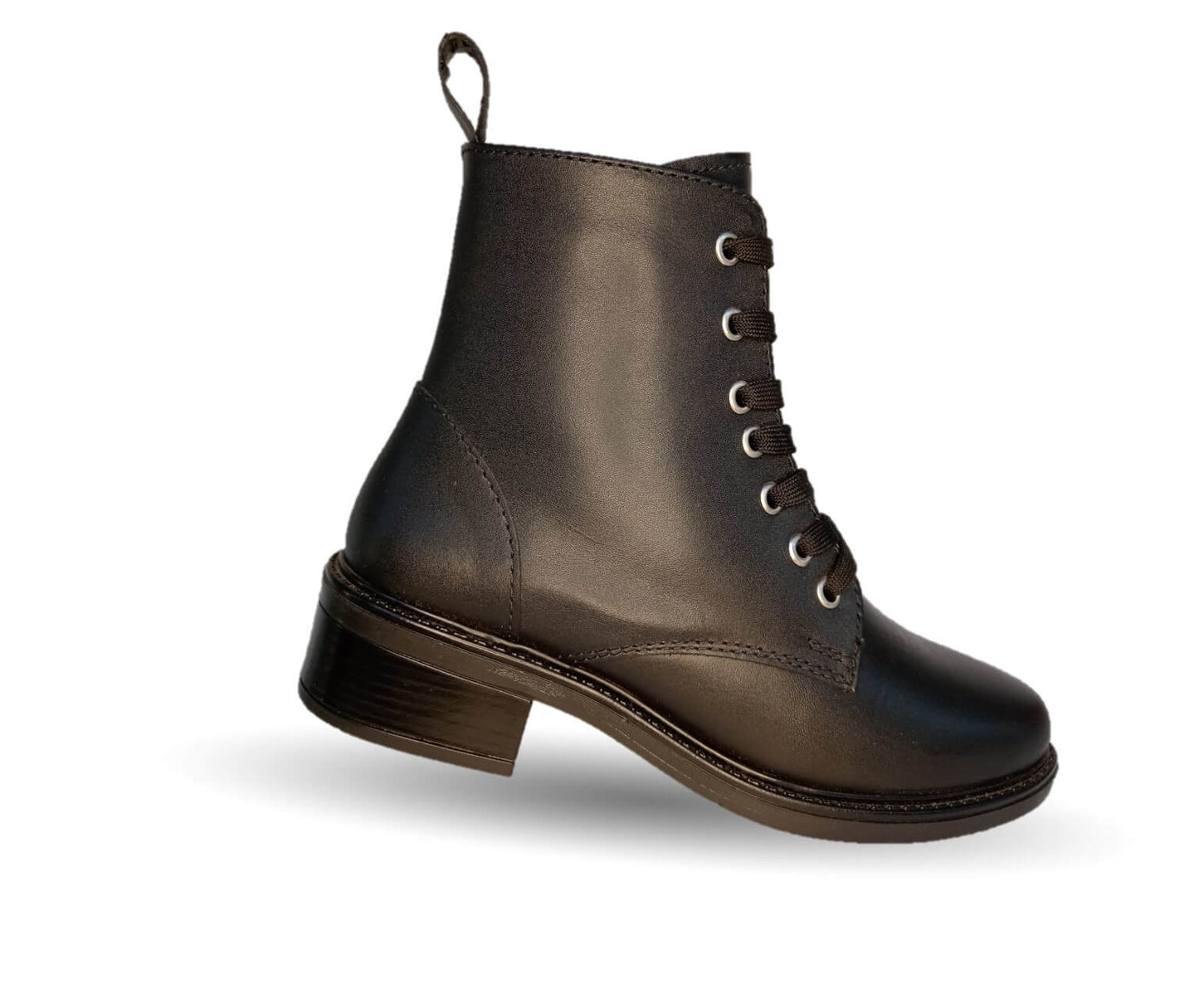 Bota Casual de moda de piel bovino Vicenza 3608 Negro para mujer