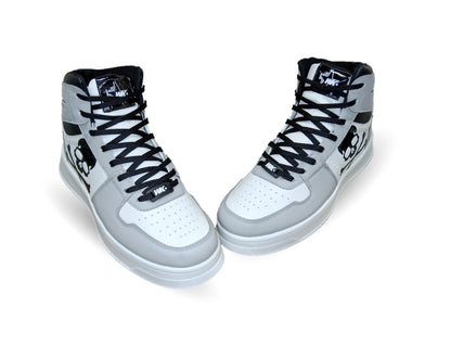 Tenis Urbano tipo Bota Walquir 100 Blanco/Gris para hombre