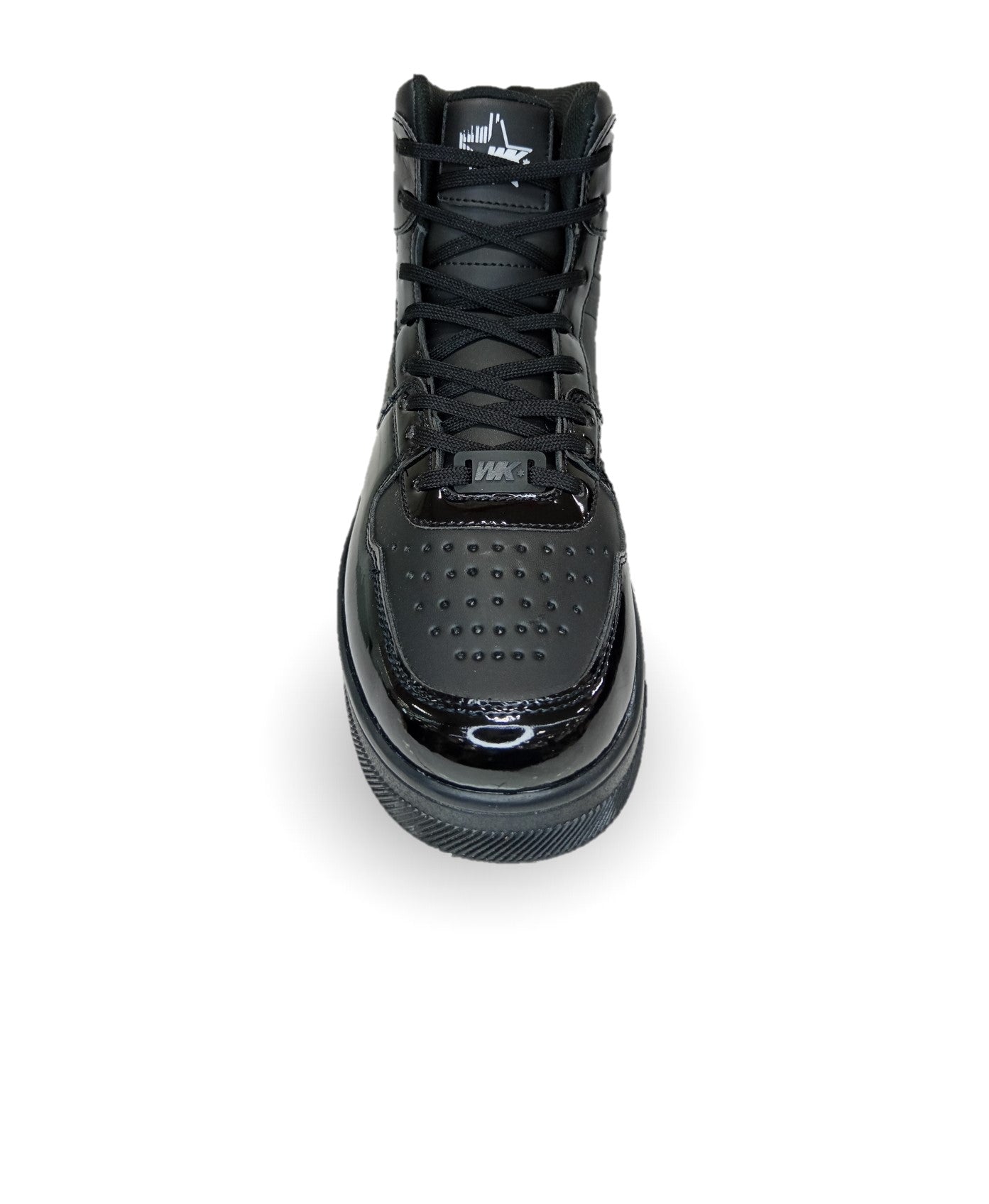 Tenis Urbano tipo Bota Walquir 100 Charol Negro/Negro para hombre