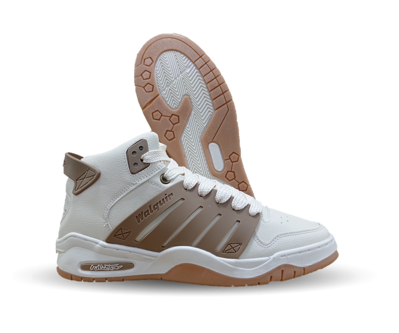 Tenis Urbano tipo bota Walquir 730 Late/Beige para hombre