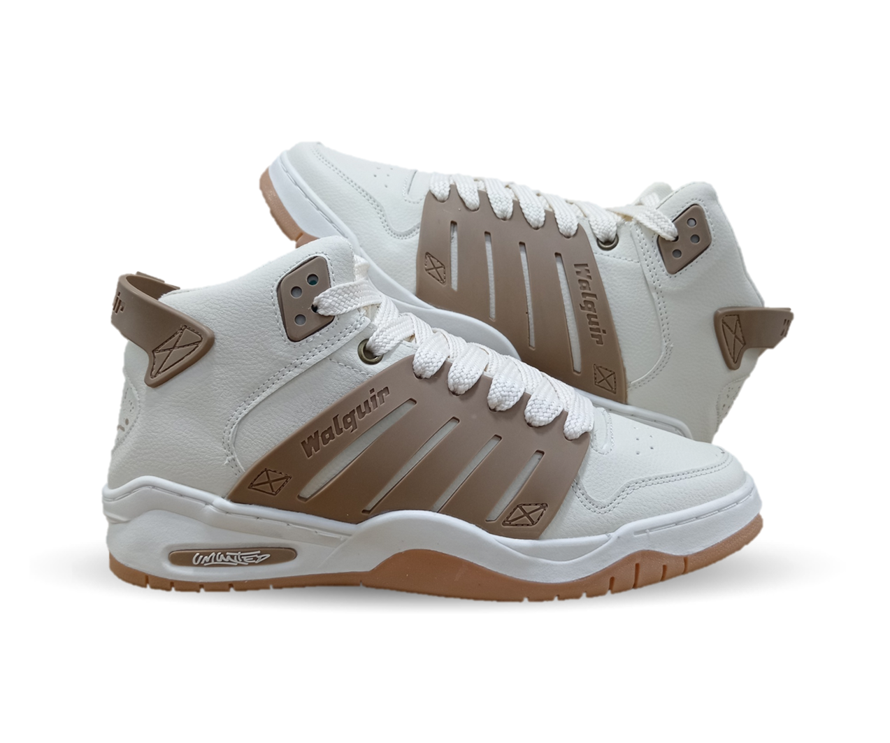 Tenis Urbano tipo bota Walquir 730 Late/Beige para hombre