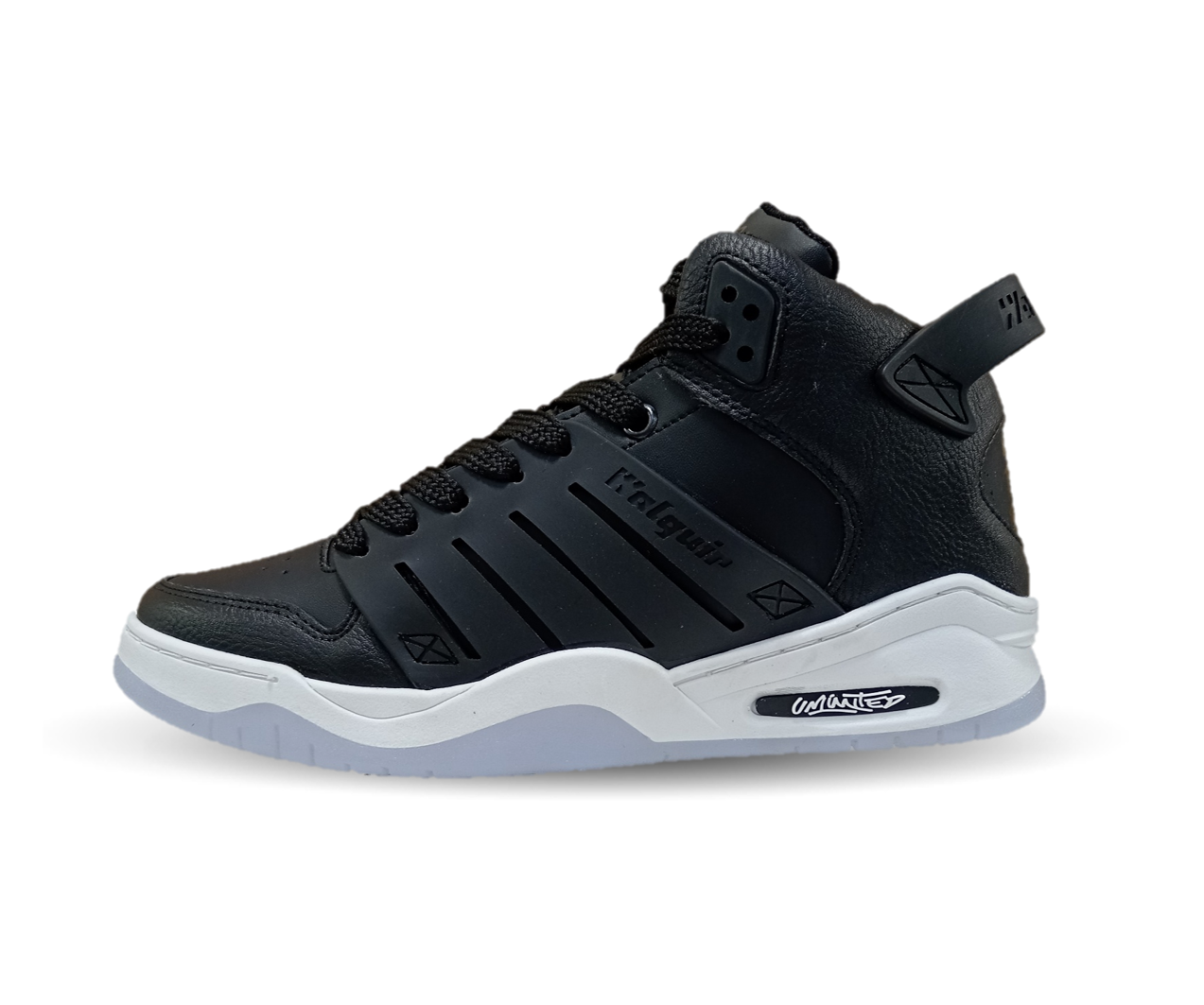 Tenis Urbano tipo bota Walquir 730 Negro/Cristal para hombre