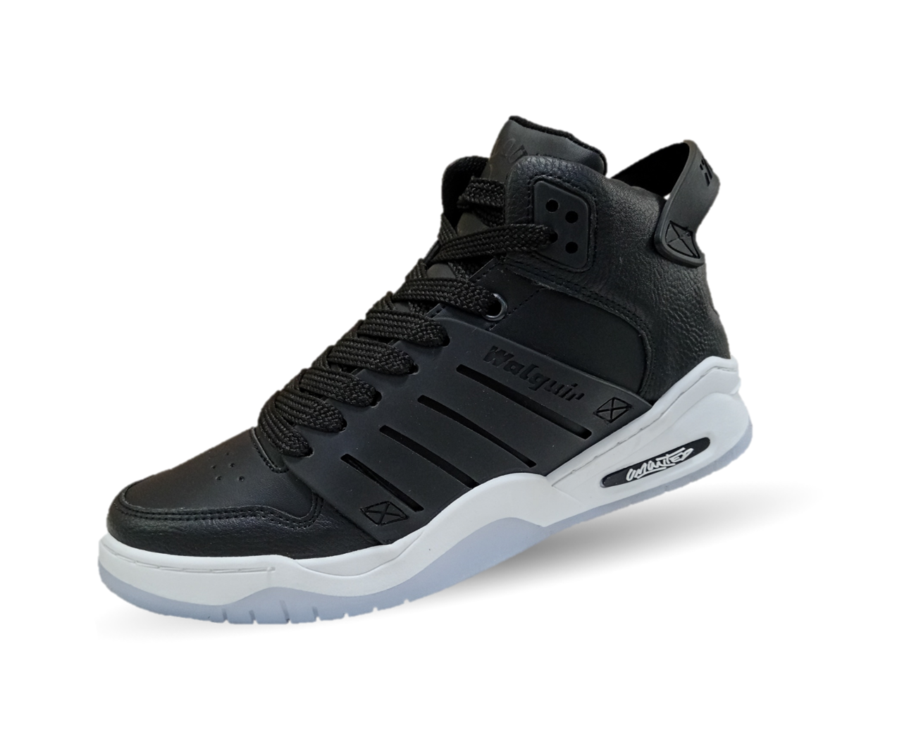 Tenis Urbano tipo bota Walquir 730 Negro/Cristal para hombre