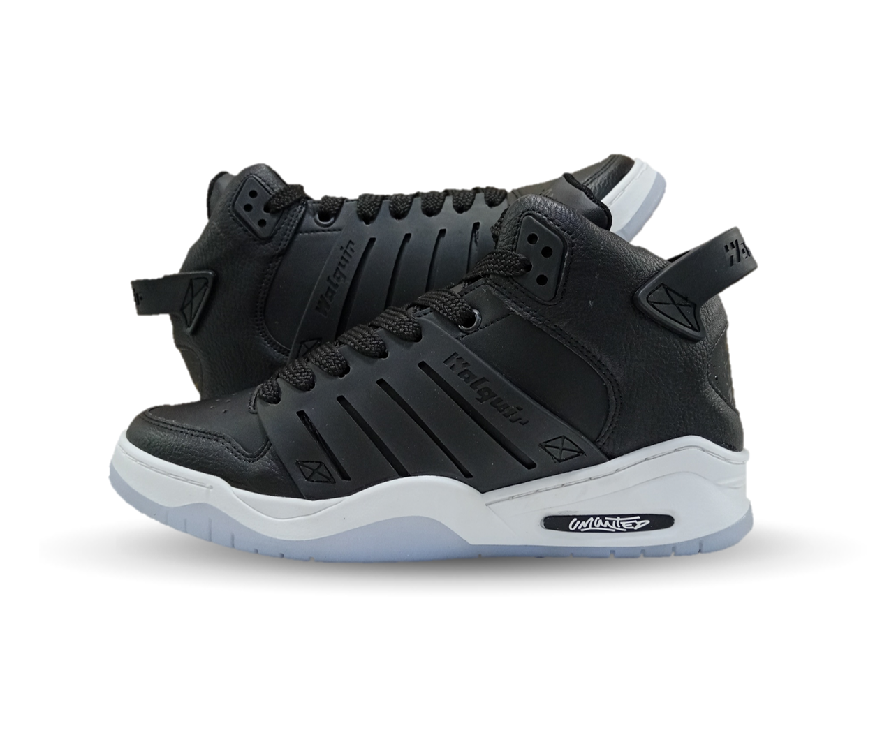 Tenis Urbano tipo bota Walquir 730 Negro/Cristal para hombre