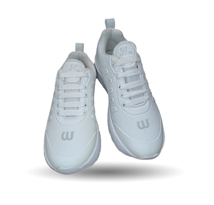 Tenis Deportivo Wisdom 1755 Blanco/Blanco Unisex para joven, mujer y hombre