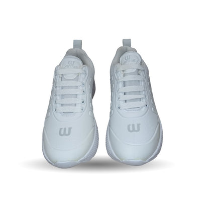 Tenis Deportivo Wisdom 1755 Blanco/Blanco Unisex para joven, mujer y hombre