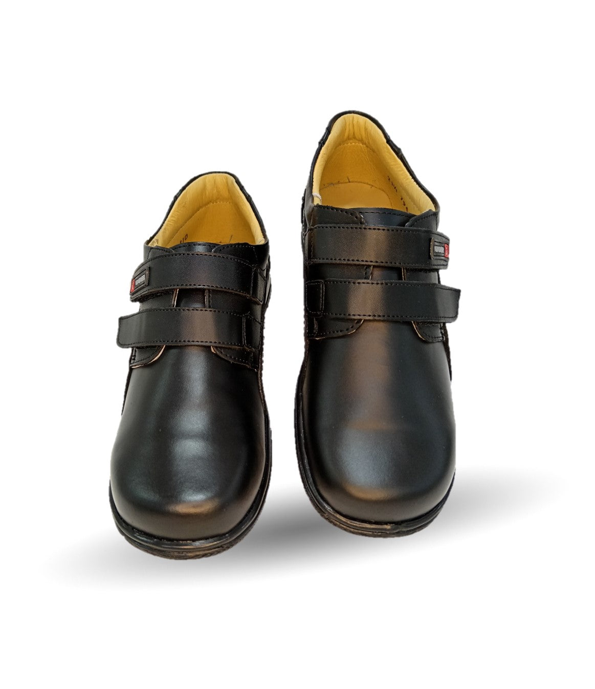 Zapato Escolar y Casual de piel con contactel Yondeer 5514 Negro para niño