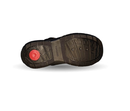 Zapato Escolar y Casual de piel con hebilla Yondeer 5805 Negro para niña y mujer