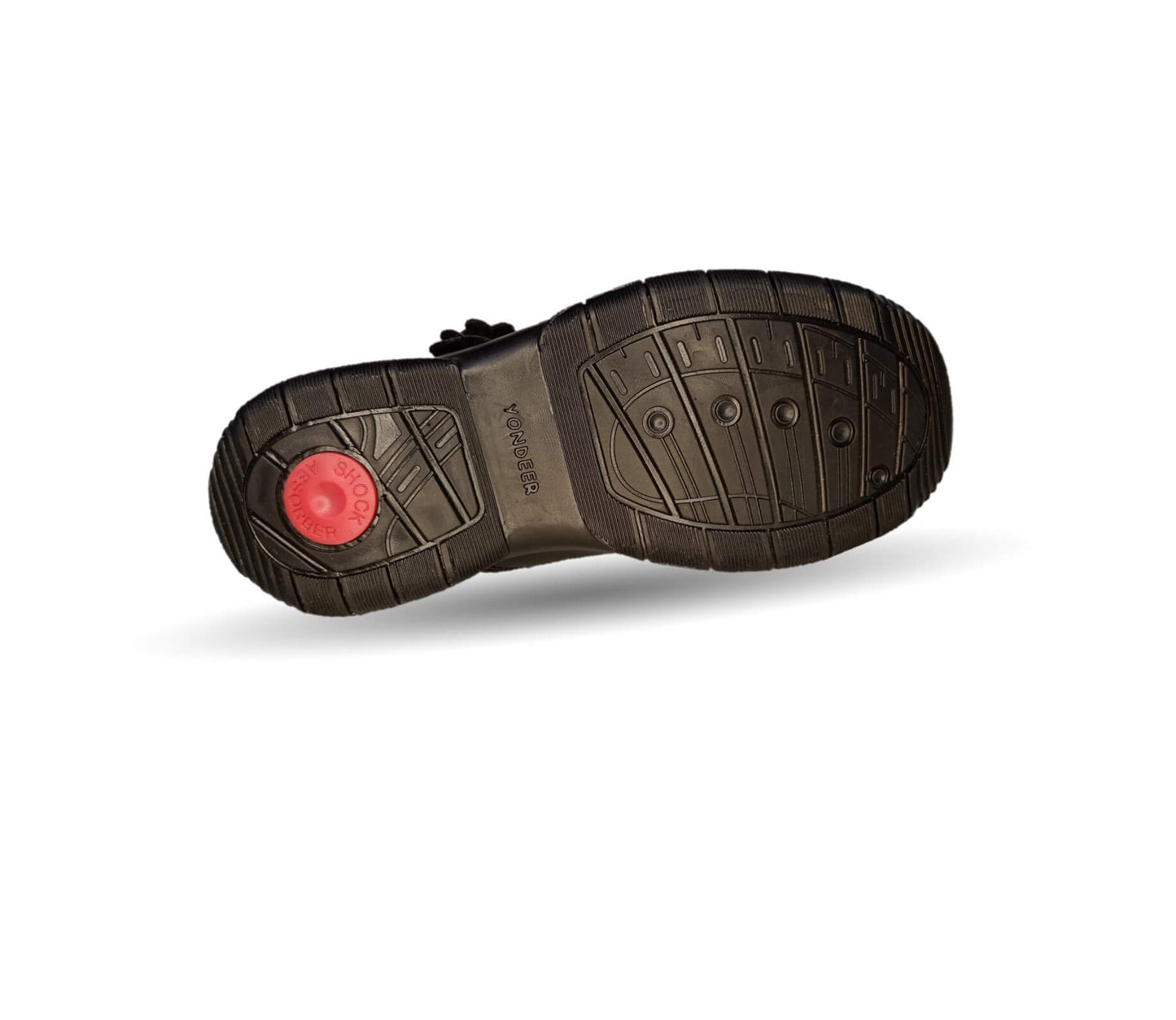 Zapato Escolar y Casual de piel con contactel Yondeer 5806 Negro para niña y mujer