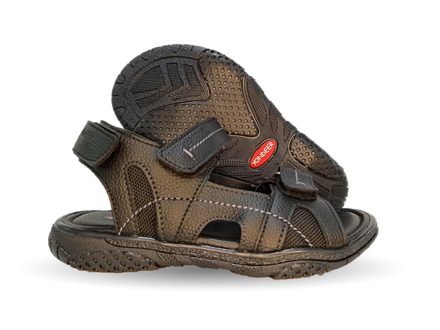 Sandalia con contactel Yondeer 8812 Negro/Negro para niño y dama