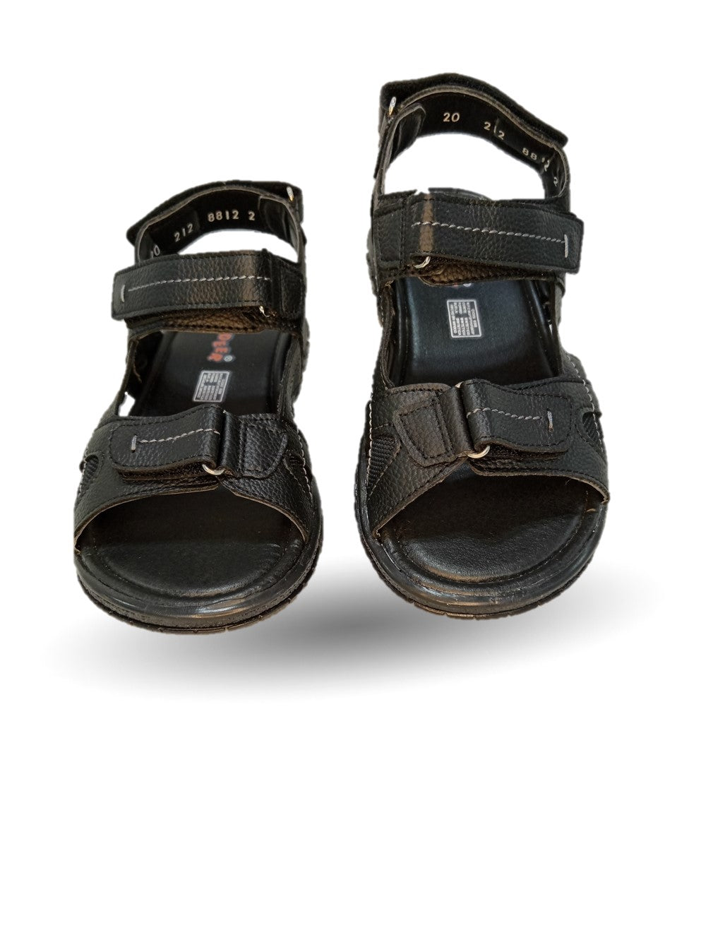 Sandalia con contactel Yondeer 8812 Negro/Negro para niño y dama