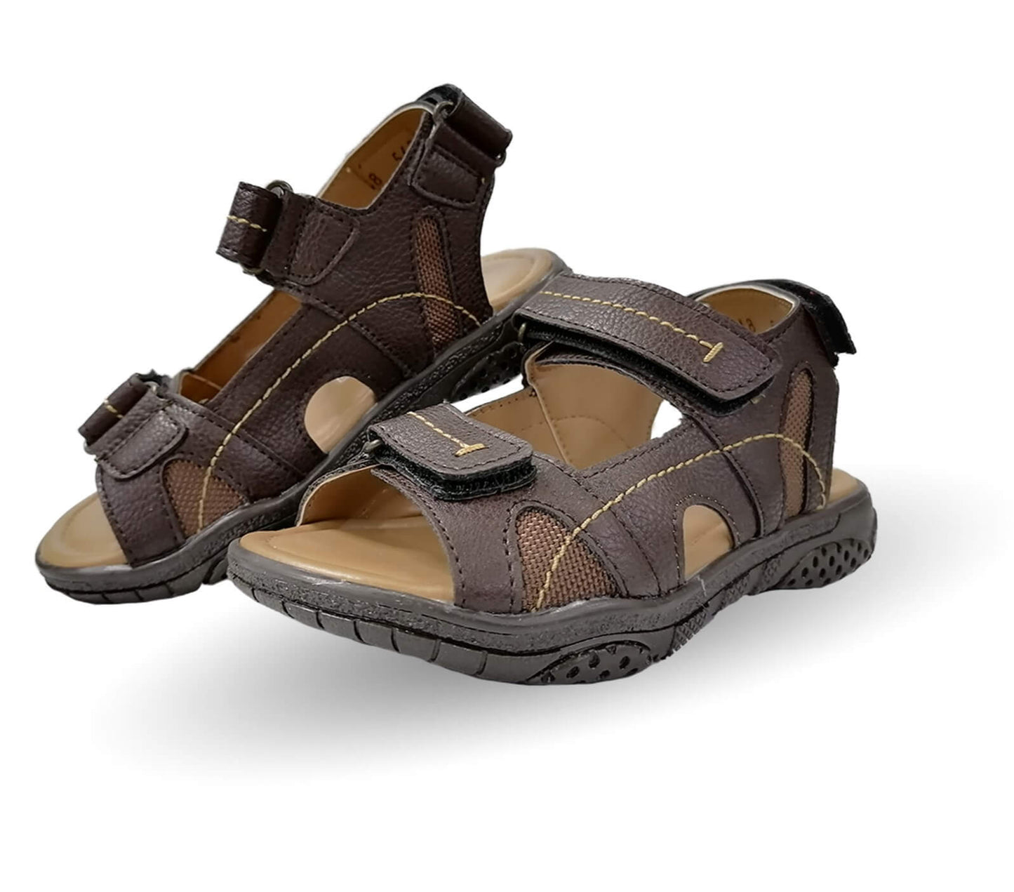 Sandalia con contactel Yondeer 8812 Nuez Unisex para niño y mujer