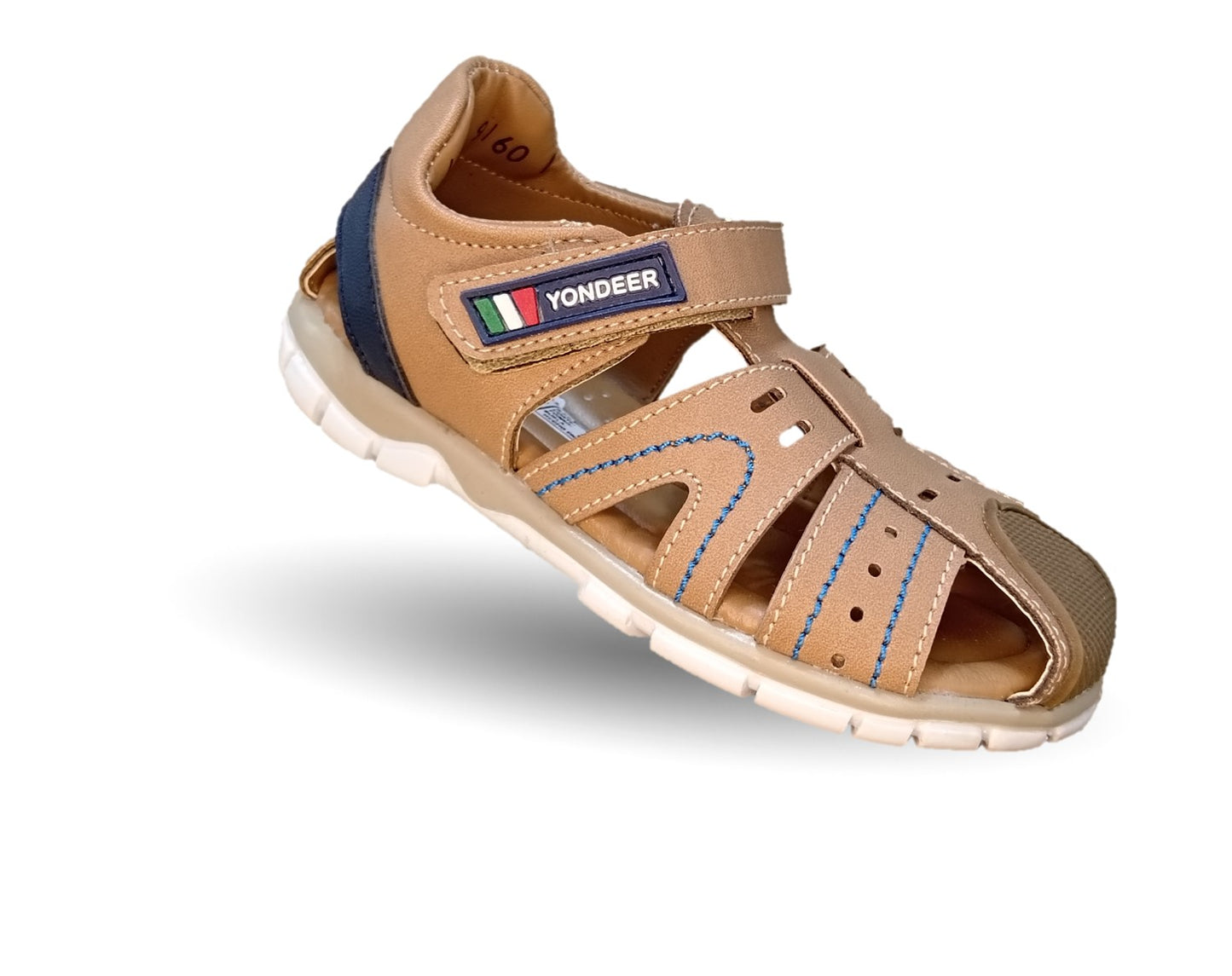 Sandalia con contactel Yondeer 9160 Topo para niño